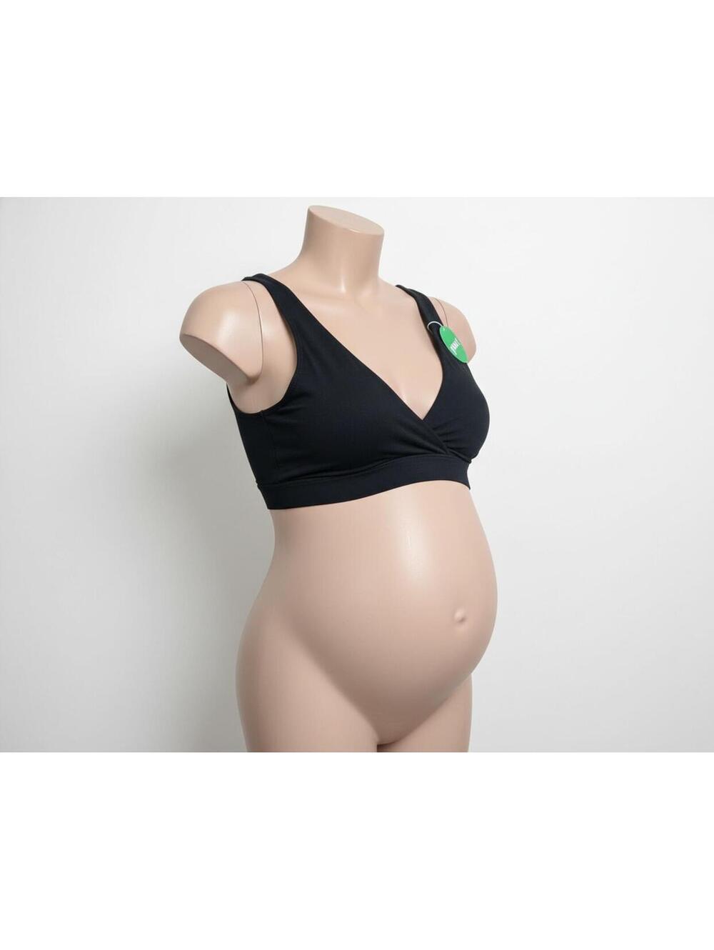 Pact Organic Black Maternity Bralette Sz. XL